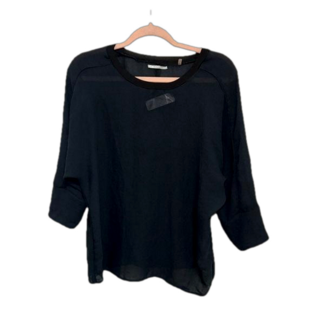 Tahari See through Black Top
